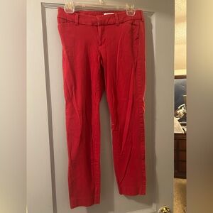Old Navy Women's Red Ankle Pants